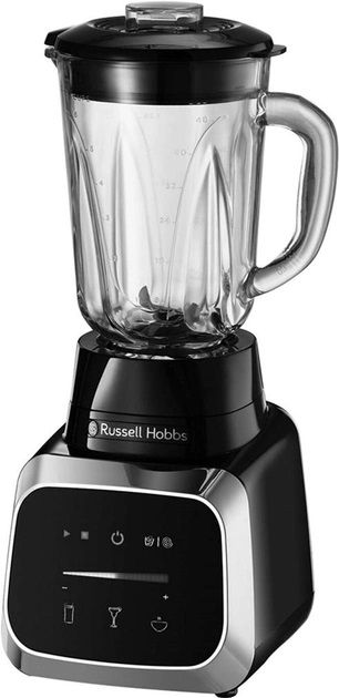 Блендер Russell Hobbs стаціонарний Sensigence , 1000Вт, чаша-1500мл, скло, сенс. управл., чорно-сірий