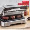 Гриль Tefal прижимний OptiGrill 4in1 Inox, 2100Вт, темп. режимів-4, з`ємні пластини, метал