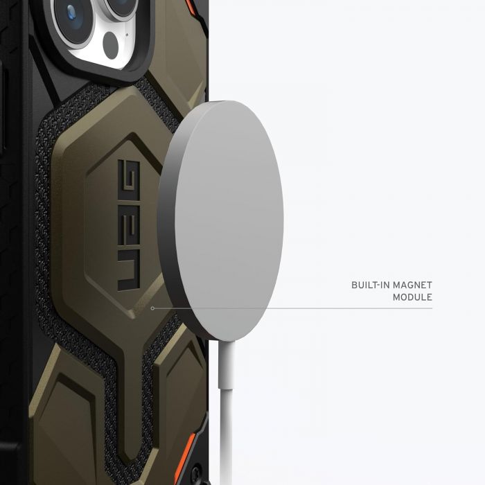 Чохол UAG для Apple iPhone 15 Pro Monarch Pro Magsafe, Kevlar Elemental Green