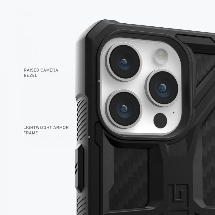 Чохол UAG для Apple iPhone 15 Pro Monarch, Carbon Fiber