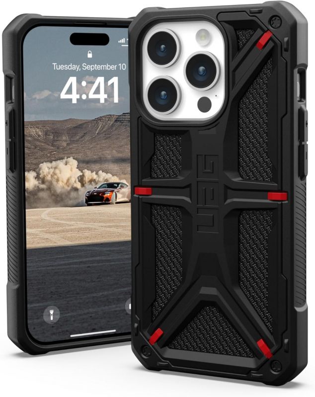 Чохол UAG для Apple iPhone 15 Pro Monarch, Kevlar Black