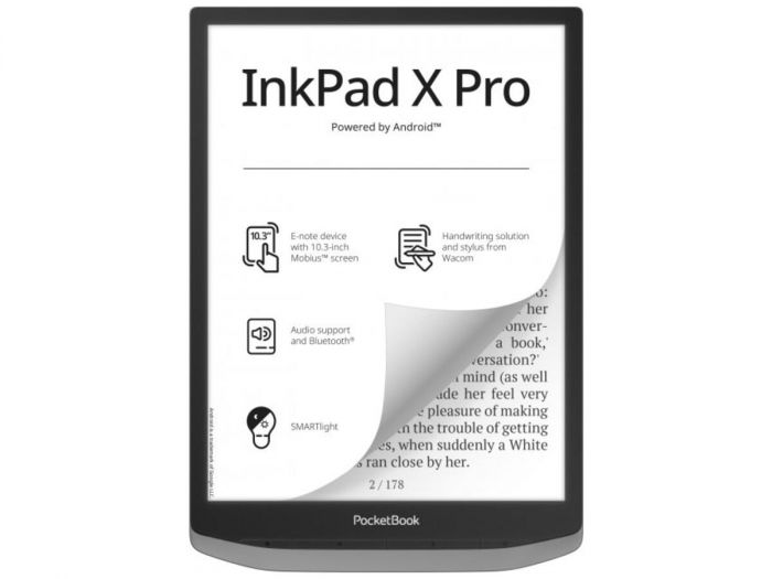 Електронна книга PocketBook 1040D InkPad X PRO, Mist Grey