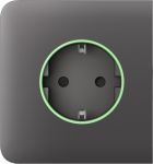 Бічна панель для вбудованої розетки Ajax SideCover for Outlet smart, Jeweler, бездротова, grey