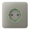 Передня панель для вбудованої розетки Ajax SoloCover for Outlet smart, Jeweler, бездротової, olive