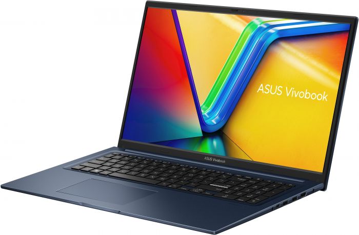 Ноутбук ASUS Vivobook 17 X1704ZA-AU008 17.3" FHD IPS, Intel i5-1235U, 16GB, F512GB, UMA, NoOS, Блакитний