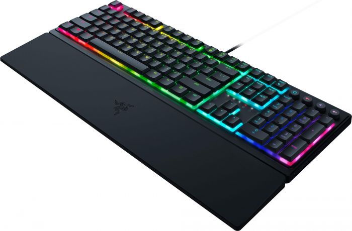 Клавіатура механічна Razer Ornata V3 TKL 84key, Mecha-Membrane Switch, USB-A, EN/UKR RGB, чорний