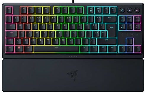 Клавіатура механічна Razer Ornata V3 TKL 84key, Mecha-Membrane Switch, USB-A, EN/UKR RGB, чорний