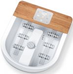 Масажна ванночка Beurer для ніг, від мережі, вага-3.54кг, 3 режими, 3 насадки, сенс. керув., біло-коричневий