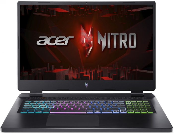 Ноутбук Acer Nitro 17 AN17-41 17.3" QHD IPS, AMD R7-7735HS, 32GB, F1TB, NVD4070-8, Lin, чорний