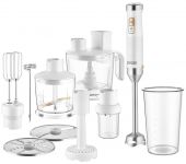 Блендер заглибний Sencor, 1500Вт, 10в1, чаша-800мл, млин для трав, вспінювач молока, білий