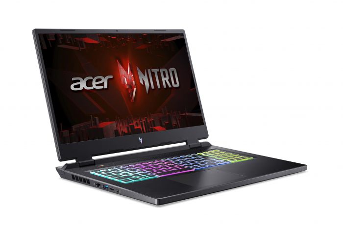 Ноутбук Acer Nitro 17 AN17-51 17.3" QHD IPS, Intel i7-13700H, 16GB, F1TB, NVD4060-8, Lin, чорний