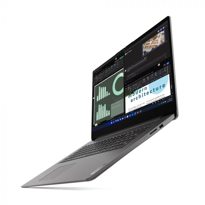 Ноутбук Lenovo V17-G4 17.3" FHD IPS AG, Intel і5-1335U, 16GB, F512GB, UMA, DOS, сірий