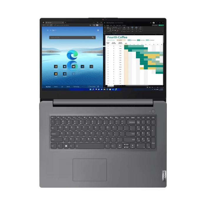 Ноутбук Lenovo V17-G4 17.3" FHD IPS AG, Intel і5-1335U, 16GB, F512GB, UMA, DOS, сірий