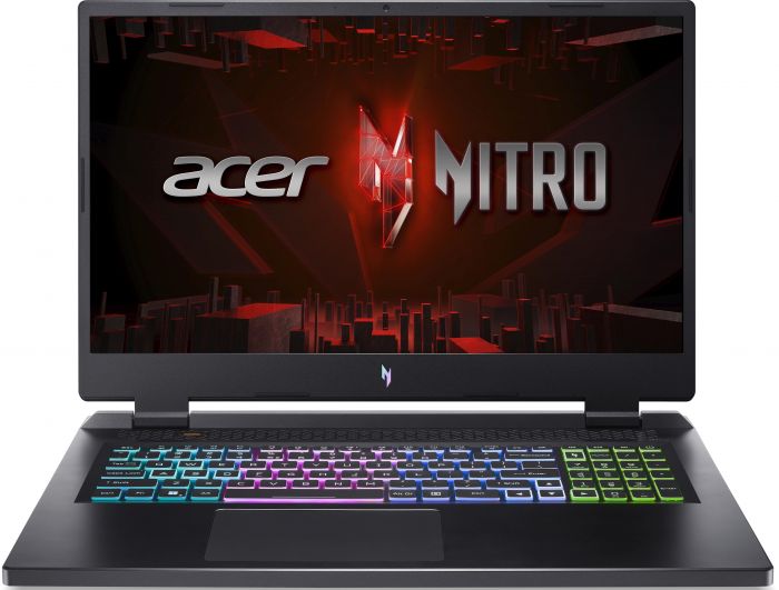 Ноутбук Acer Nitro 17 AN17-71 17.3" FHD IPS, Intel i5-13500HX, 16GB, F512FB, NVD4050-6, Lin, чорний