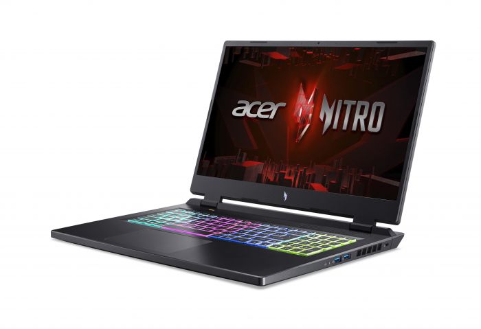 Ноутбук Acer Nitro 17 AN17-71 17.3" QHD IPS, Intel i7-13700HX, 32GB, F1TB, NVD4060-8, Lin, чорний