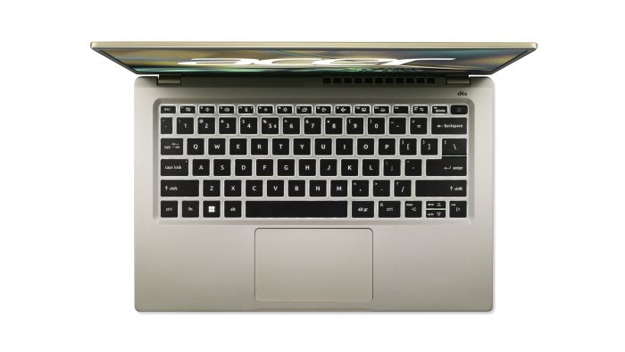 Ноутбук Acer Swift 3 SF314-512 14" FHD IPS, Intel i5-1240P, 16GB, F512GB, UMA, Lin, золотистий