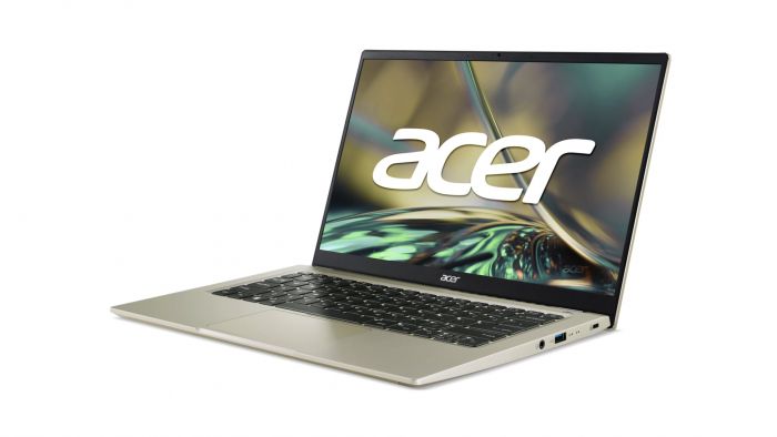 Ноутбук Acer Swift 3 SF314-512 14" FHD IPS, Intel i7-1260P, 16GB, F1TB, UMA, Lin, золотистий