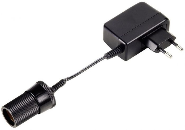 Зарядний пристрій мережевий Hama 12V Cigarette Lighter, euro, чорний