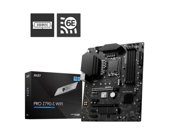 Материнcька плата MSI PRO Z790-S WIFI s1700 Z790 4xDDR5 HDMI DP Wi-Fi BT ATX