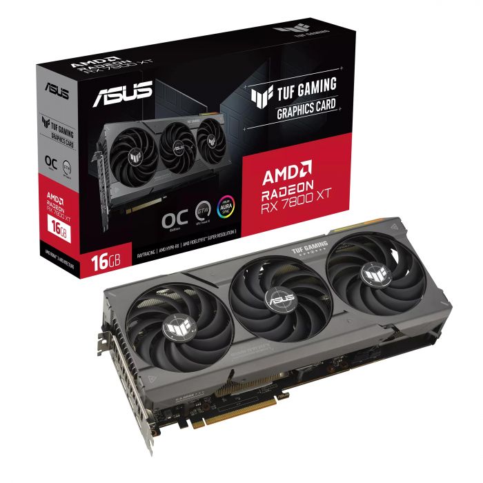 Вiдеокарта ASUS Radeon RX 7800 XT 16GB GDDR6 TUF OC TUF-RX7800XT-O16G-GAMING