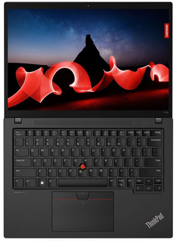 Ноутбук Lenovo ThinkPad T14s-G4 14" WUXGA IPS AG, Intel i7-1355U, 32GB, F1TB, UMA, Win11P, чорний