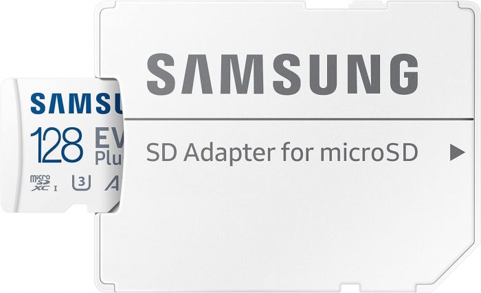 Карта пам'яті Samsung microSDHC 128GB C10 UHS-I R100MB/s Evo Plus + SD