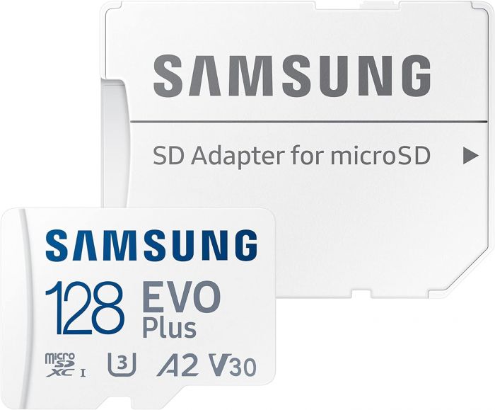 Карта пам'яті Samsung microSDHC 128GB C10 UHS-I R100MB/s Evo Plus + SD