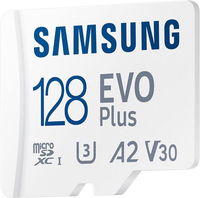 Карта пам'яті Samsung microSDHC 128GB C10 UHS-I R100MB/s Evo Plus + SD