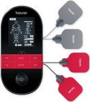 Електростимулятор Beurer для м'язів, акумулятор, вага - 0.125кг, 64 програми, розігрів, чорний