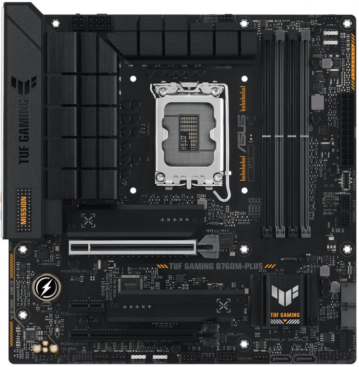 Материнcька плата ASUS TUF GAMING B760M-PLUS s1700 B760 4xDDR5 M.2 HDMI DP mATX