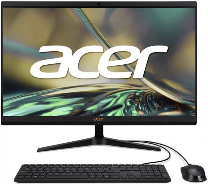 Персональний комп'ютер моноблок Acer Aspire C24-1750 23.8" FHD, Intel i5-1240P, 16GB, F512GB, UMA, WiFi, кл+м, Lin, чорний