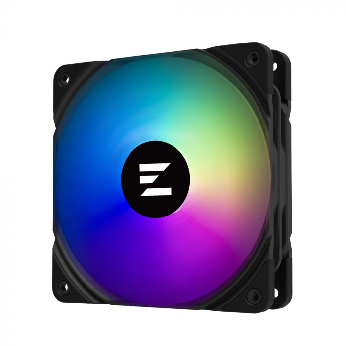 Корпусний вентилятор Zalman AF120 ARGB, 120мм, 600-2000rpm, 4pin PWM, 3pin+5VARGB, 29.7dBa, чорний