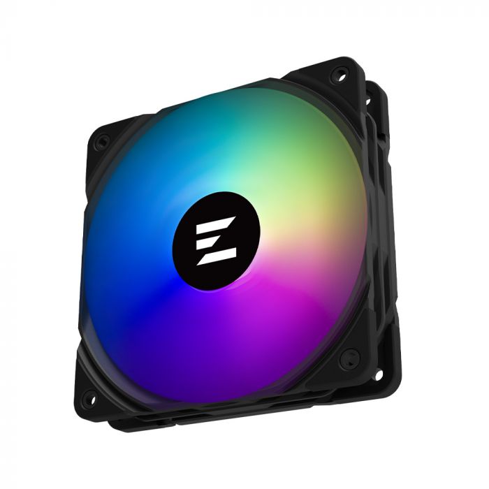 Корпусний вентилятор Zalman AF120 ARGB, 120мм, 600-2000rpm, 4pin PWM, 3pin+5VARGB, 29.7dBa, чорний