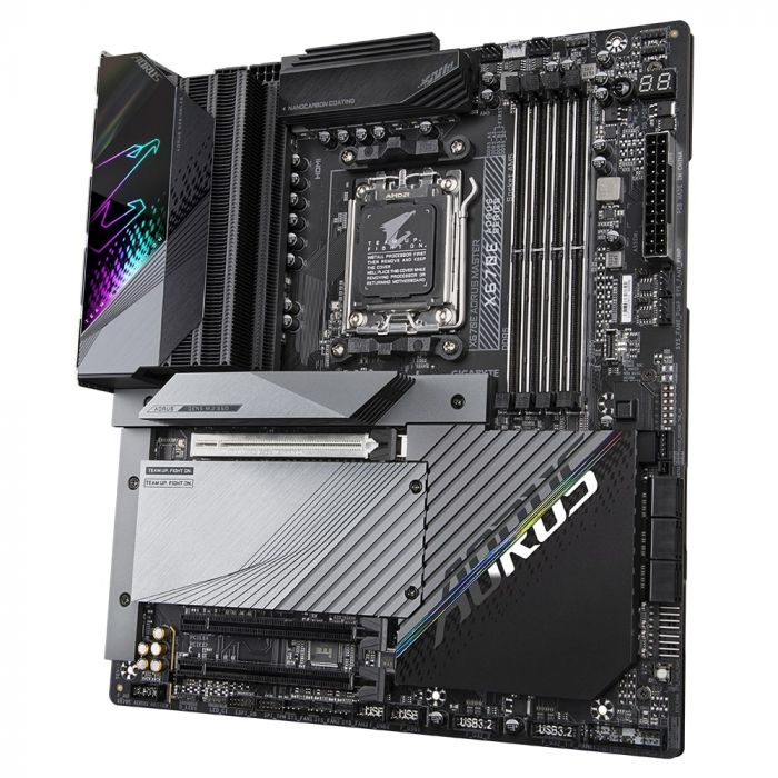 Материнська плата GIGABYTE X670E AORUS MASTER sAM5 X670 4xDDR5 M.2 HDMI DP Wi-Fi BT mATX