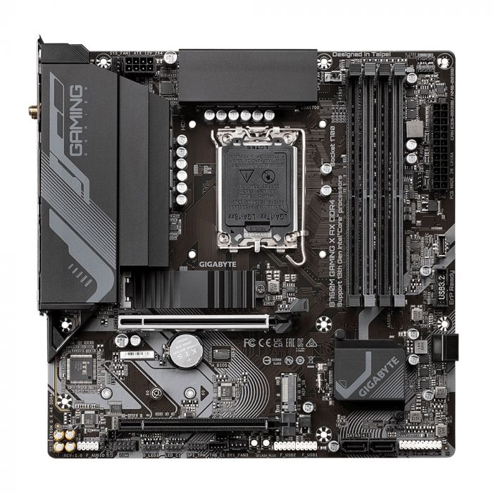 Материнська плата GIGABYTE B760M GAMING X AX s1700 B760M 4xDDR5 M.2 HDMI DP mATX