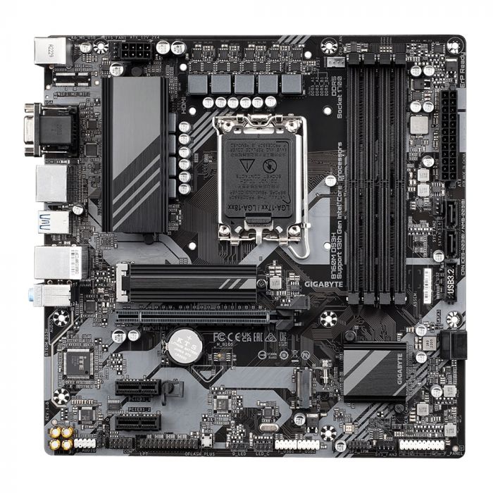 Материнська плата GIGABYTE B760M DS3H s1700 B760M 4xDDR5 M.2 HDMI DP mATX