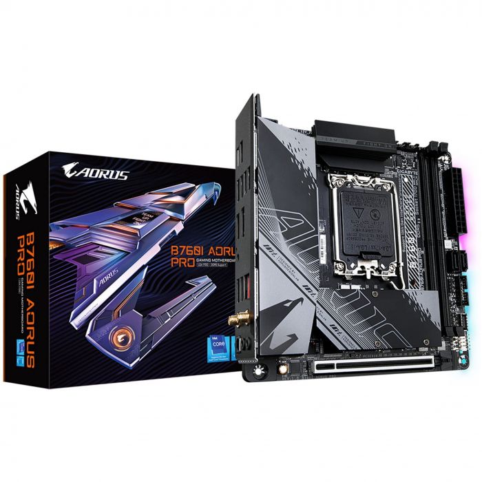 Материнська плата GIGABYTE B760I AORUS PRO s1700 B760 2xDDR5 HDMI DP ITX