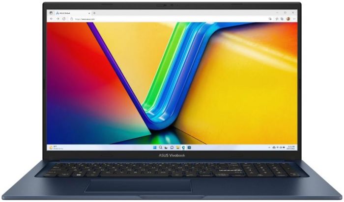 Ноутбук ASUS Vivobook 17 X1704VA-AU159 17.3" FHD IPS, Intel i3-1315U, 8GB, F512GB, UMA, NoOS, Блакитний