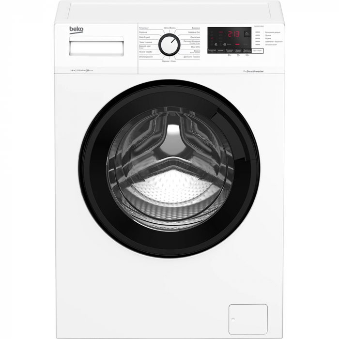 Пральна машина Beko фронтальна, 6кг, 1000, A+++, 45см, дисплей, інвертор, білий