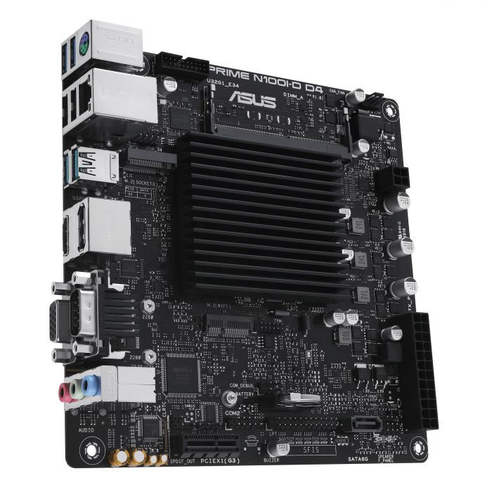 Материнска плата ASUS PRIME N100I-D D4-CSM CPU Intel N100 Quad-Core 2.0GHz 1xDDR4 SO-DIMM D-Sub HDMI DP Com mITX