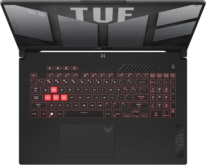 Ноутбук ASUS TUF Gaming A17 FA707XI-LL036 17.3" WQHD IPS, AMD R9-7940HS, 16GB, F1TB, NVD4070-8, NoOS, Сірий