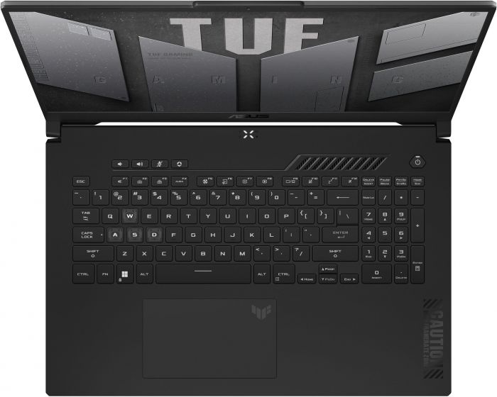 Ноутбук ASUS TUF Gaming A17 FA707XI-LL036 17.3" WQHD IPS, AMD R9-7940HS, 16GB, F1TB, NVD4070-8, NoOS, Сірий