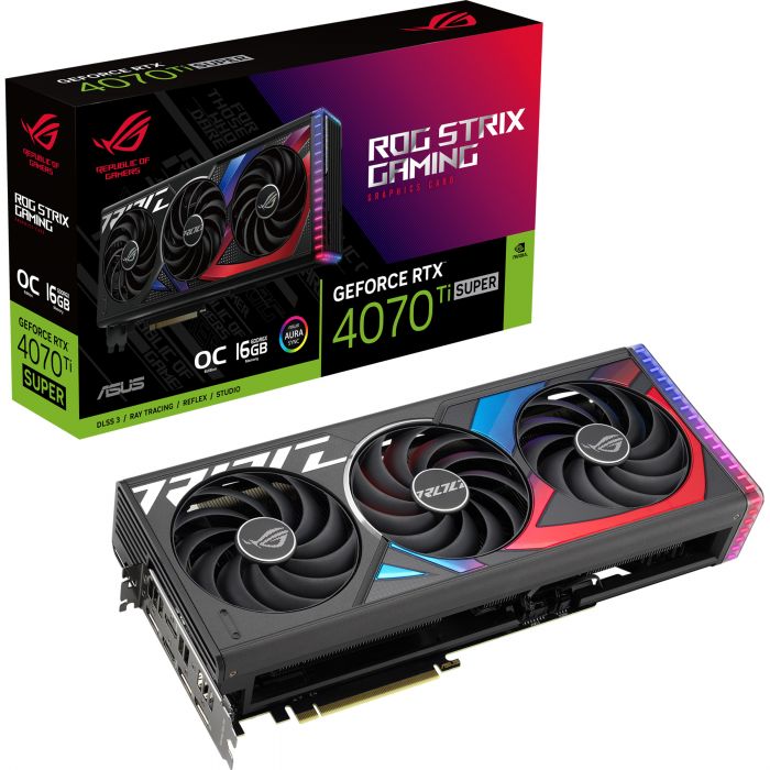 Відеокарта ASUS GeForce RTX 4070 Ti SUPER 16GB GDDR6X OC ROG-STRIX-RTX4070TIS-O16G-GAMING