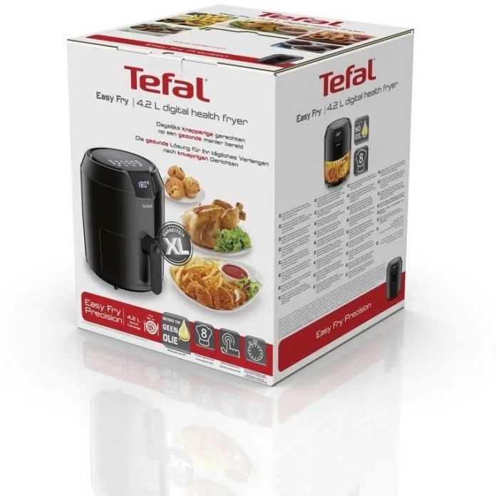 Мультипіч Tefal Easy Fry Precision, 1500Вт, чаша-4.2л, сенсорне керув., пластик, чорний