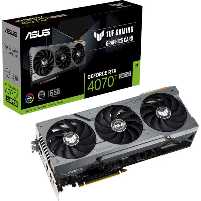 Відеокарта ASUS GeForce RTX 4070 Ti SUPER 16GB GDDR6X TUF-RTX4070TIS-16G-GAMING