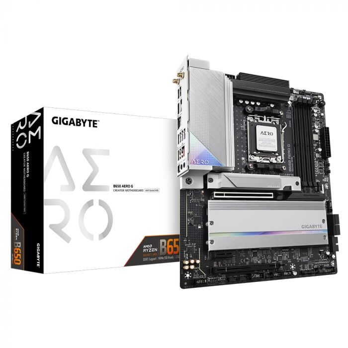 Материнська плата GIGABYTE B650 AERO G sAM5 B650 4xDDR5 M.2 HDMI DVI ATX