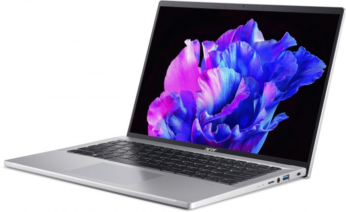 Ноутбук Acer Swift Go 14 SFG14-72 14" 2.8K OLED, Intel U5-125H, 16GB, F1TB, UMA, Win11, сріблястий