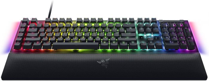 Клавіатура механічна Razer BlackWidow V4, 114key, Yellow Switch, USB-A, EN/RU, RGB, чорний