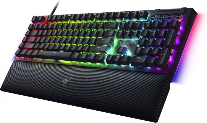 Клавіатура механічна Razer BlackWidow V4, 114key, Yellow Switch, USB-A, EN/RU, RGB, чорний