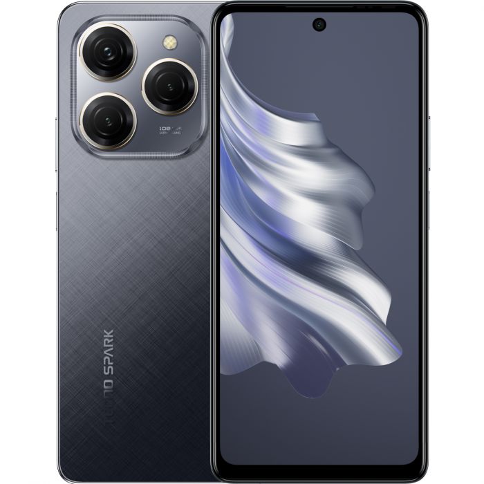 Смартфон TECNO Spark 20 PRO (KJ6) 6.78" 8/256ГБ, 2SIM, 5000мА•год, Moonlit Black